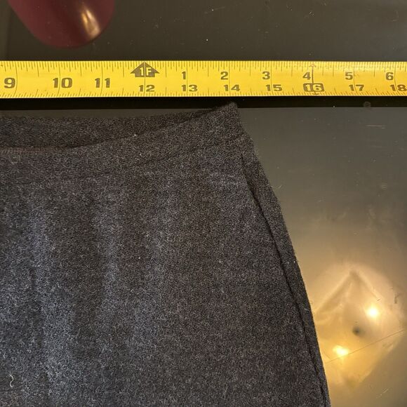 Eileen Fisher 100% Wool Cropped Pants XS 21" Gray Lagenlook Relaxed Quiet Luxury - Picture 5 of 7